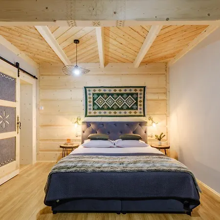 Willa Olsza Wood House & Mountain View & Sauna Apartment