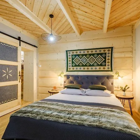 شقة Olsza Wood House & Mountain View & Sauna زاكوباني