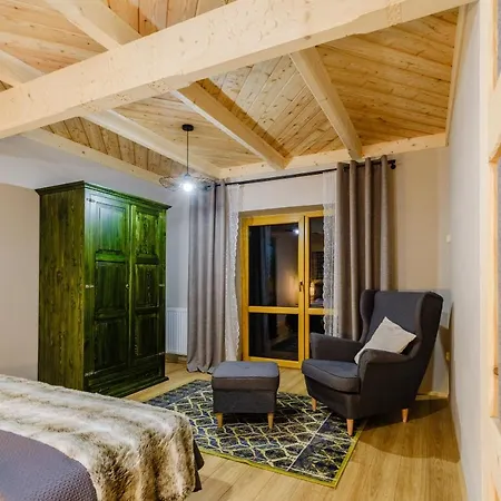 아파트 Olsza Wood House & Mountain View & Sauna 자코파네